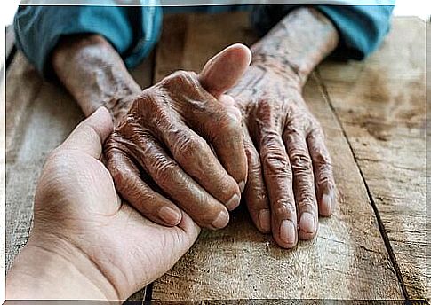 Young and old hands