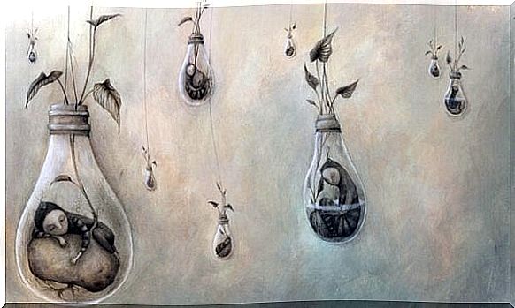 Franzesca Dafne: People in hanging light bulbs