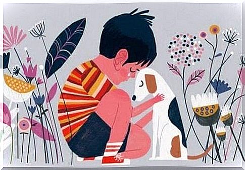 Boy with dog